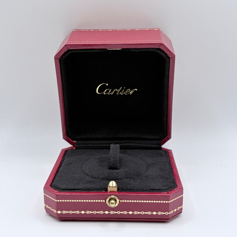 Authentic Cartier Single Ring Box Red Jewelry Box